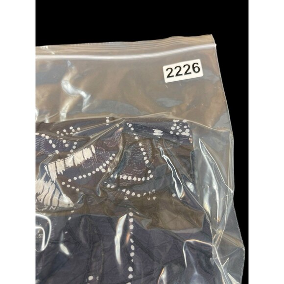 Citron Santa Monica 1X Black White Butterfly Floral Top Button Bamboo Blend READ - Picture 13 of 13